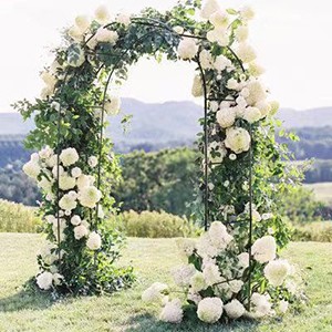 outdoor wedding ceremony arch